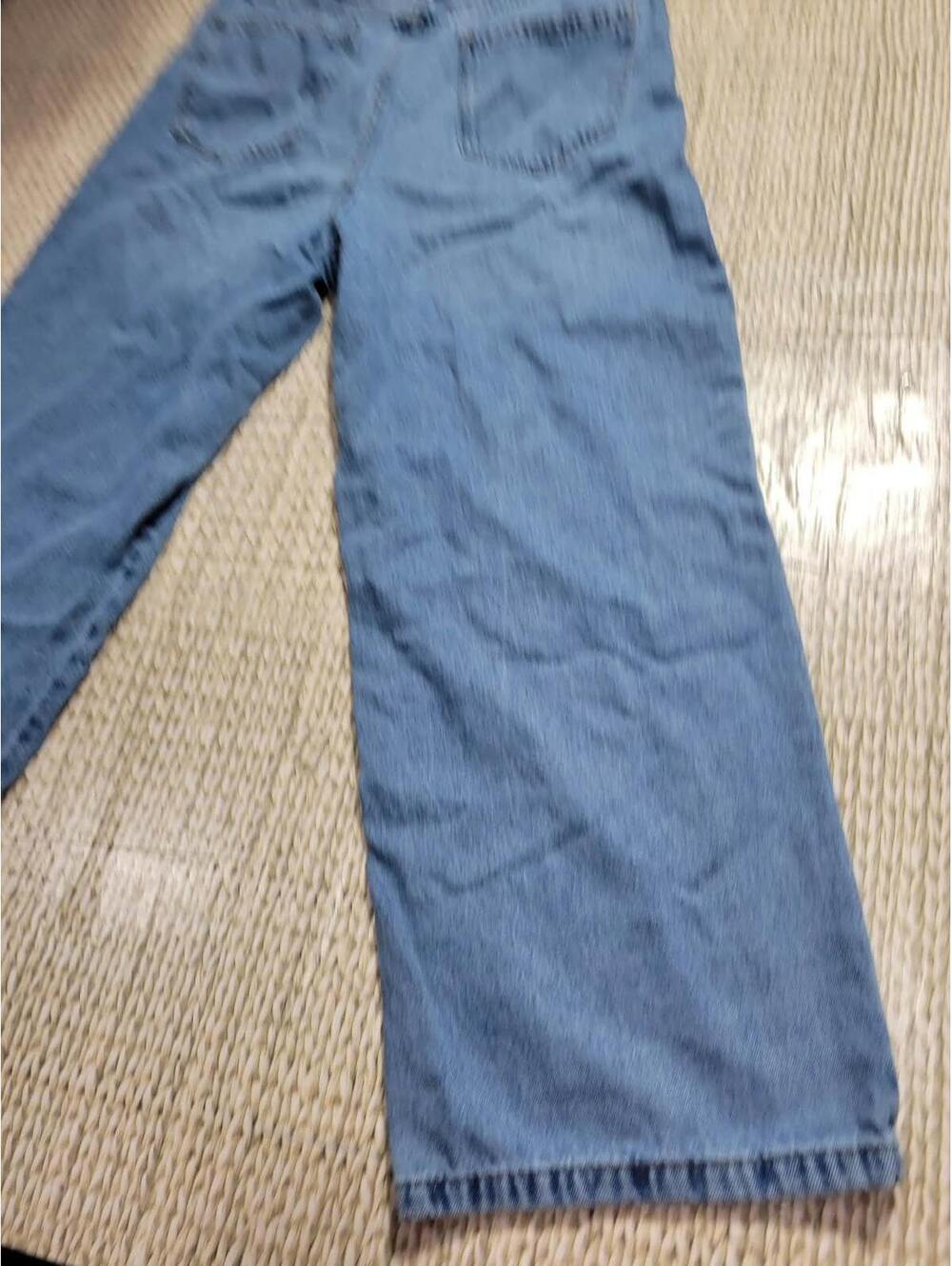 Pantalón Vaquero / Jeans Wide Leg para Mujer (Usado) - Talla S (4-6) con Lazo